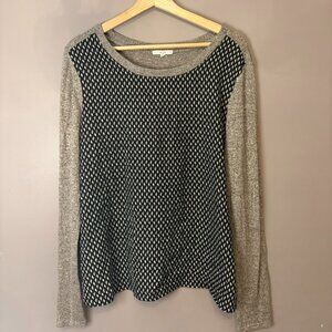 Le Lis womens sweater large bohemian chic lightweight Made in USA